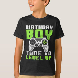 Camiseta Hora do Menino Subir de Nível Presente de Aniversá