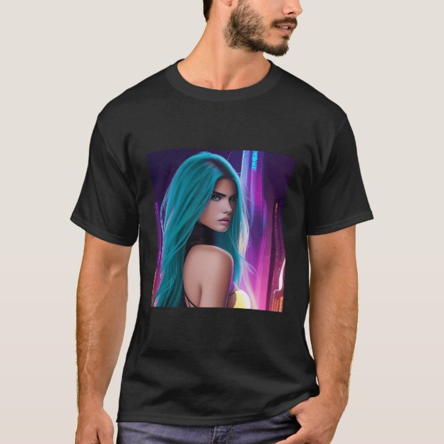 Camiseta Hora do Partido Cyberpunk (Frente)