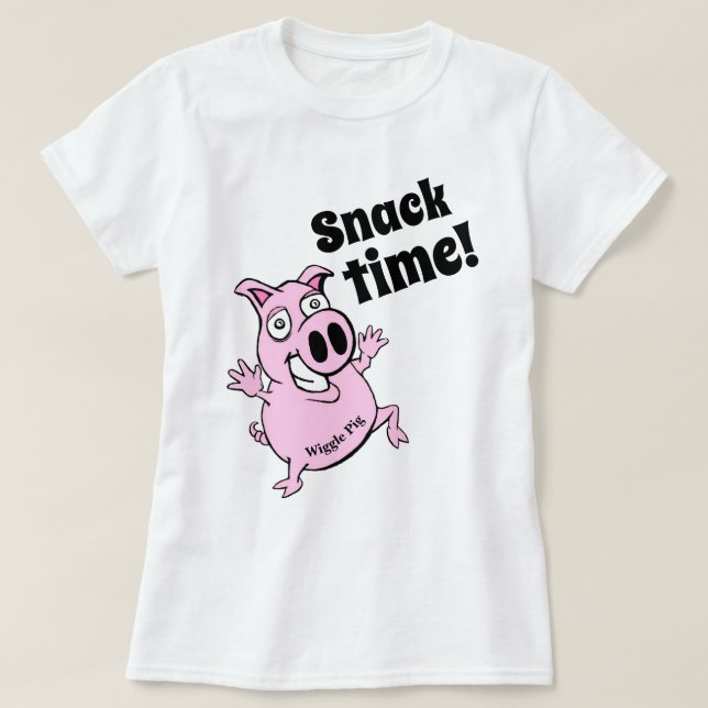 Camiseta HORA DO PIG PIG PIG-WIGGLE Workout Engraçado das m (Frente do Design)