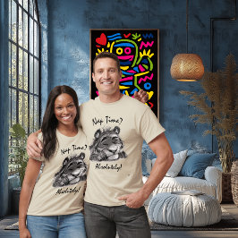 Camiseta Hora do Sono? T-Shirt Tiger Engraçado - Absolutame