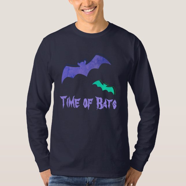 Camiseta Hora dos Morcegos - Pop de Abstrato (Frente)