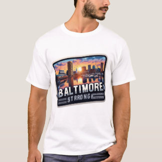 Camiseta Hora Dourada de Baltimore: Espírito Inquebrantável