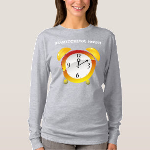 CAMISETA HORA ENFEITIÇANTE BLUSA BÁSICA COM MANGA LONGA