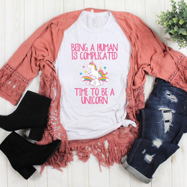 Camiseta Hora Engraçada de Ser Unicórnio (Criador carregado)
