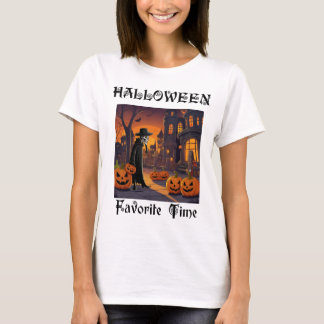 Camiseta hora favorita do halloween