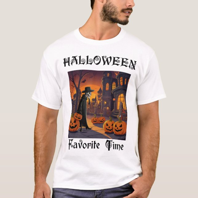 Camiseta hora favorita do halloween (Frente)