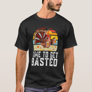 Camiseta Hora Retroativa De Tornar A Beer Borrada Na Ação D