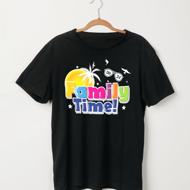 Camiseta Horário da Família | Fazer memórias juntas em 2024 (Criador carregado)