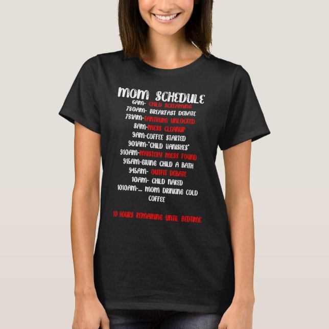 Camiseta Horário da mamãe (Frente)