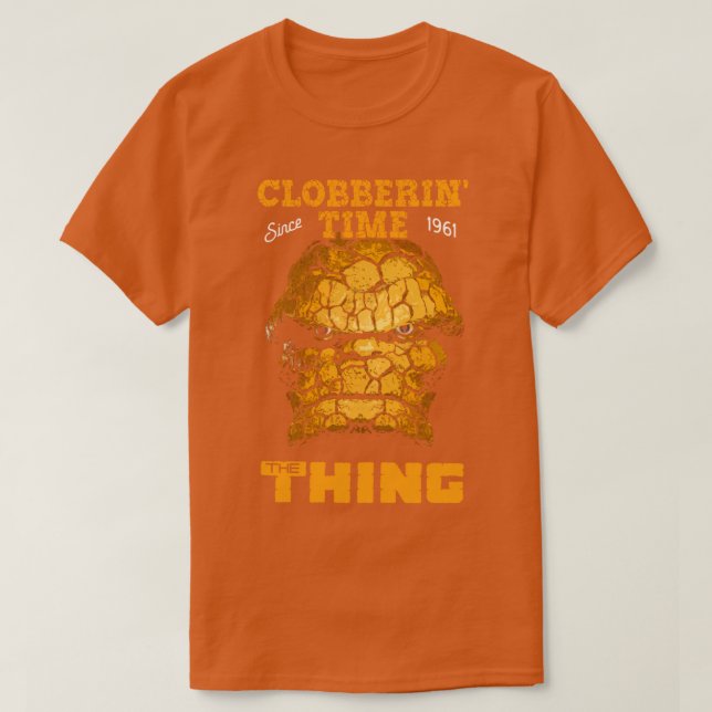 Camiseta Horário de Clobberin Fantástico 4 (Frente do Design)