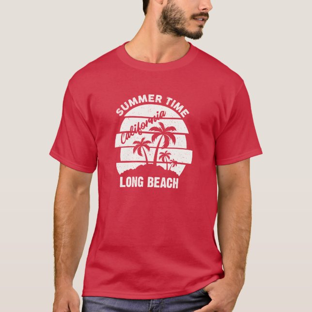Camiseta Horário de Verão, California Long Beach T-Shirt (Frente)