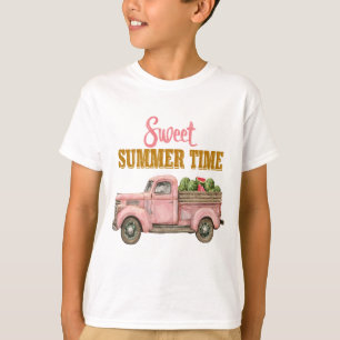 Camiseta Horário de verão doce - Design do estilo Retro Bea