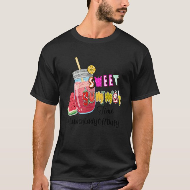 Camiseta Horário de Verão Doce - LunchLady Off Duty (Frente)
