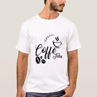 Camiseta Horário do Café - Design do Cozy Caffeine Lover