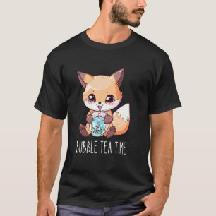 Camiseta Horário do Chá - Bebendo de Raposa Gira - Boba Tea