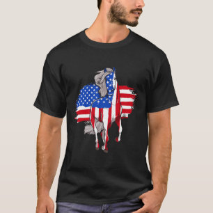 Camiseta Horários América Bandeira 4 de julho Dia da Indepe