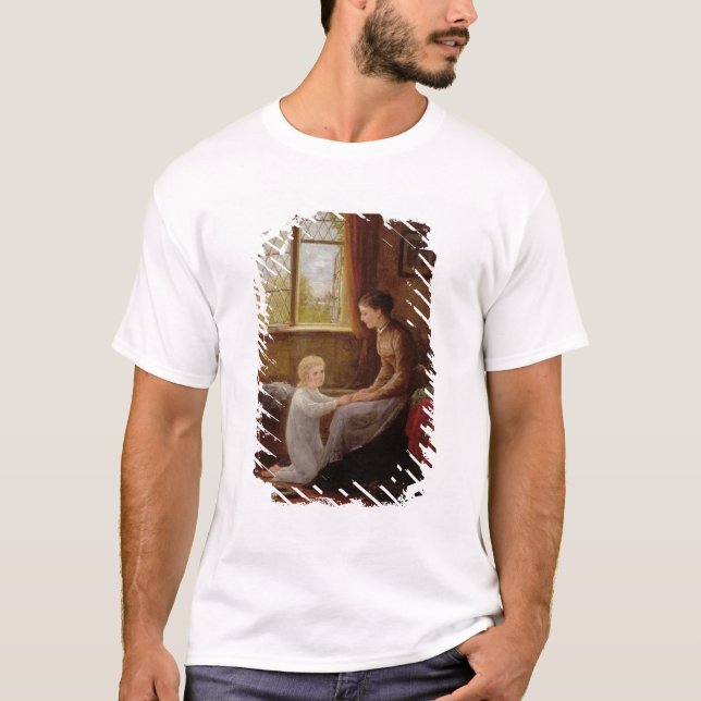 Camiseta Horas de dormir, 1890 (óleo no painel) (Frente)