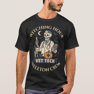 Camiseta Horas de Testemunha Vet Tech Skeleton Crew Hallowe