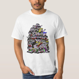 Camiseta Horda do zombi - t-shirt do valor dos homens
