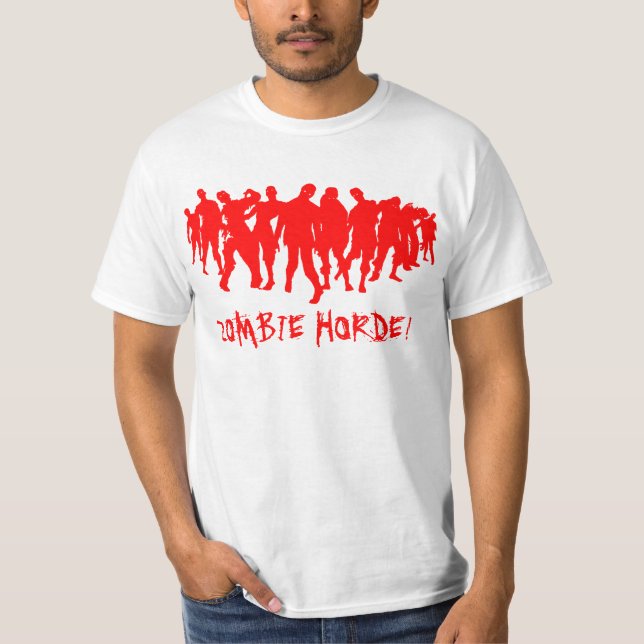 Camiseta HORDA DO ZOMBI! - vermelho (Frente)