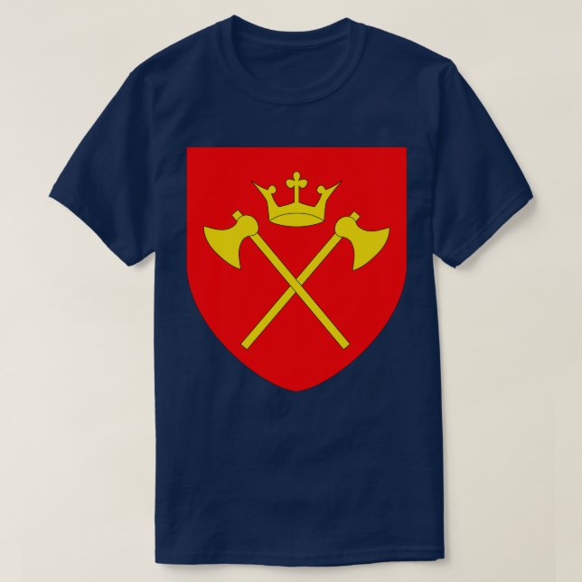 Camiseta Hordaland Casaco de Arms Norway (Frente do Design)