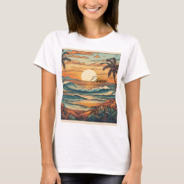 Camiseta Horizon Praia Sunset Vibes T-Shirt