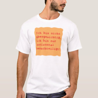 Camiseta horizontalmente desfavorecido