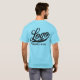 Camiseta Horizonte Blue Company Logotipo Swag Business Men  (Parte Traseira Completa)