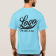 Camiseta Horizonte Blue Company Logotipo Swag Business Men  (Verso)
