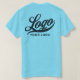 Camiseta Horizonte Blue Company Logotipo Swag Business Men  (Verso do Design)