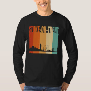 Camiseta Horizonte da Cidade de Stoke On Trent