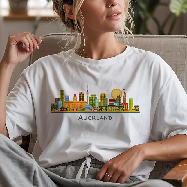 Camiseta Horizonte de Auckland (Criador carregado)