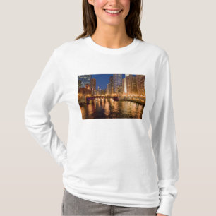 Camiseta Horizonte de Chicago, Illinois, e Rio Chicago às 2