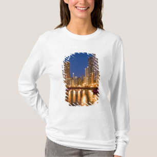Camiseta Horizonte de Chicago, Illinois, e Rio Chicago em