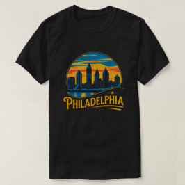 Camiseta Horizonte de Filadélfia, Pensilvânia, EUA