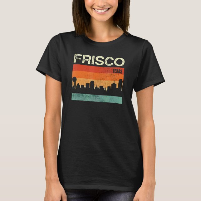 Camiseta Horizonte de Frisco Texas Town (Frente)