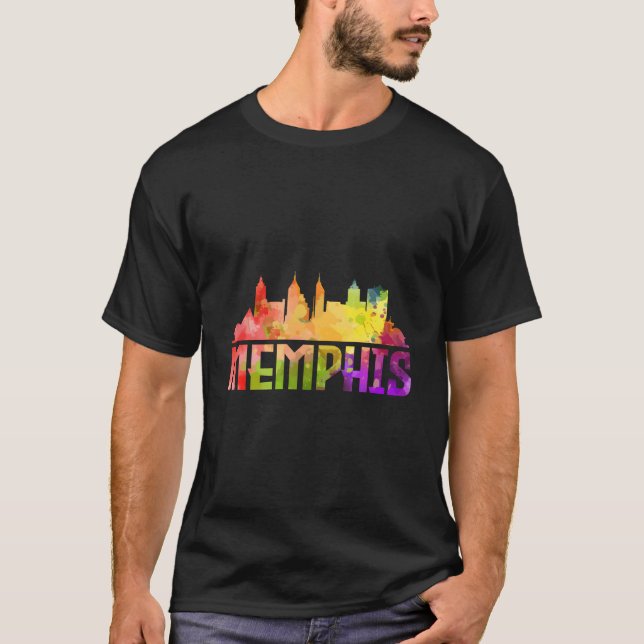 Camiseta Horizonte de Memphis Tennessee (Frente)