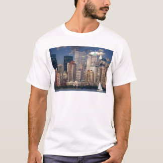Camiseta Horizonte de Nova York e o rio Hudson em Manhattan