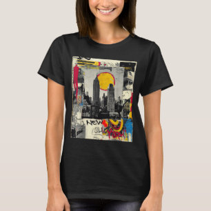 Camiseta Horizonte de Nova York punk grunge vintage retrô g