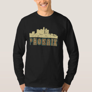 Camiseta Horizonte de Phoenix Retro Paisagem Urbana Vintage