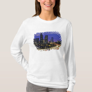 Camiseta horizonte de Seattle, Washington à noite