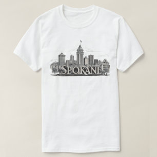 Camiseta Horizonte de Spokane Washington DC