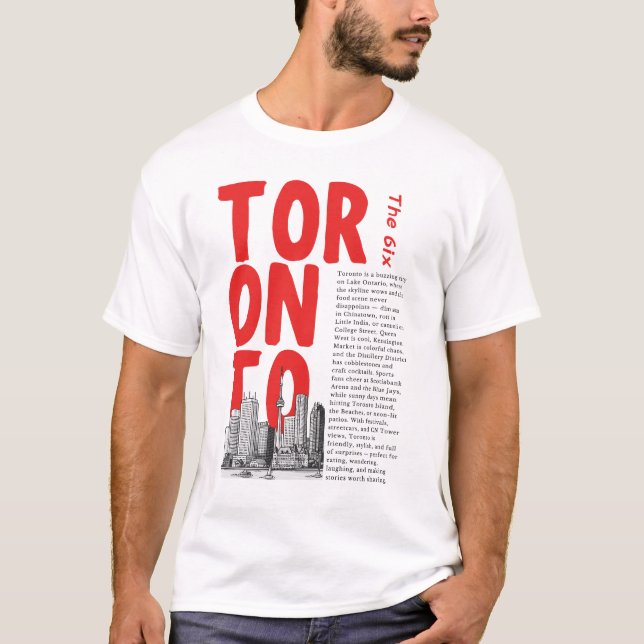 Camiseta Horizonte de Toronto Ontário  (Frente)