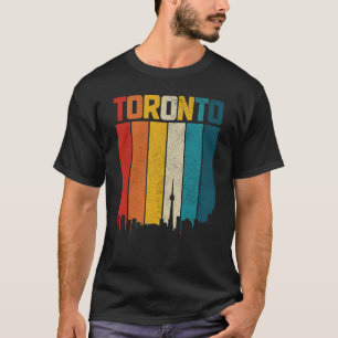 Camiseta Horizonte de Toronto Orgulho Vintage Retro Ontário