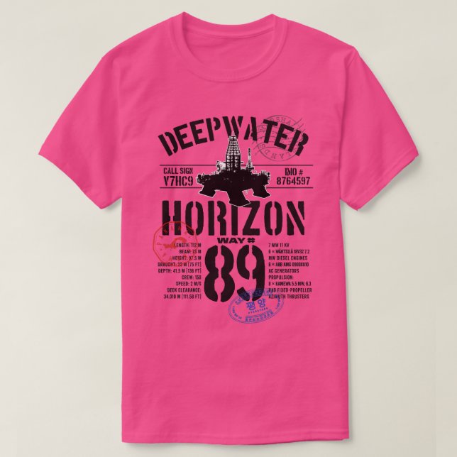 Camiseta Horizonte Deepwater (Frente do Design)
