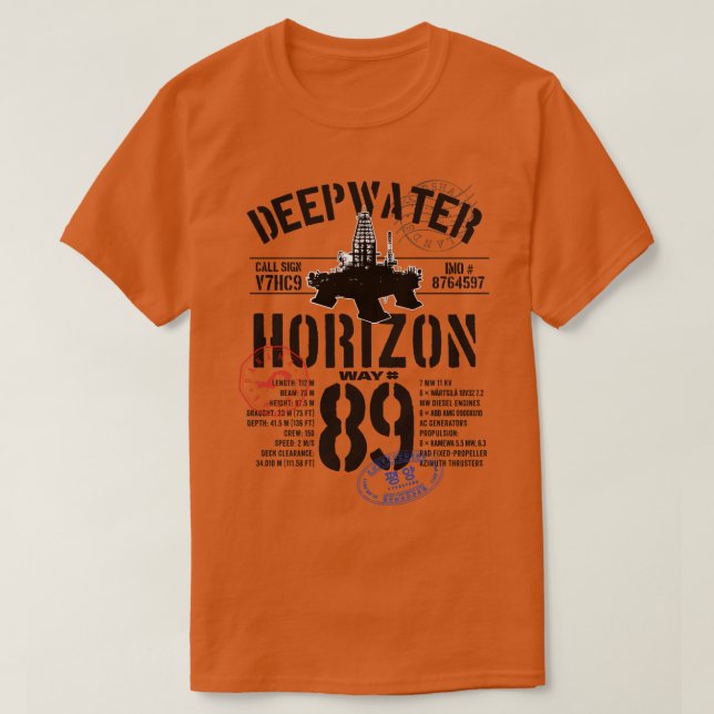 Camiseta Horizonte Deepwater (Frente do Design)