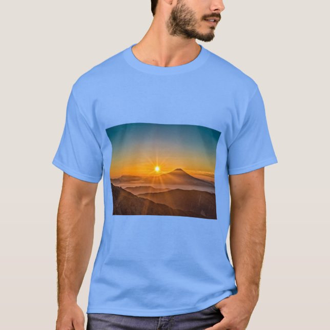 Camiseta Horizonte do Monte Fuji  (Frente)