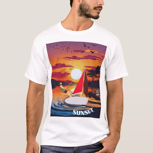 Camiseta Horizonte Harmonia no Sunset (Frente)