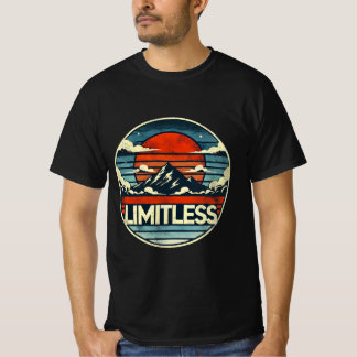 Camiseta Horizonte Limitado: Arte Montanheira Sunset