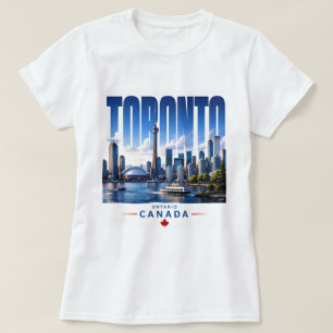 Camiseta 🍁 Horizonte Moderno de Toronto Estilo Urbano 🍁